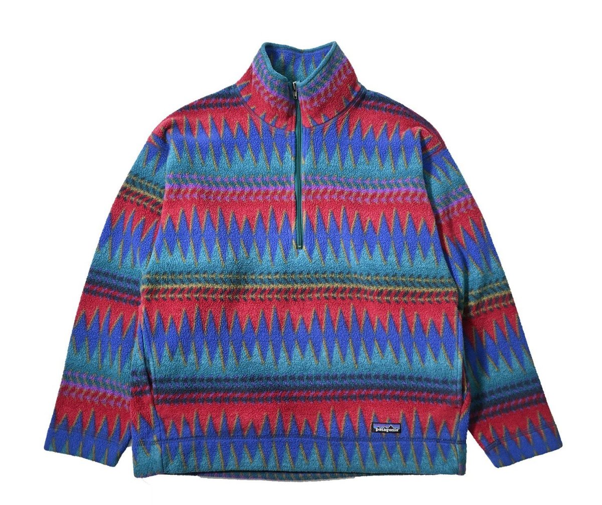 画像1: 96' Used patagonia Lightweight Synchilla Sweater made in USA パタゴニア (1)