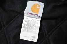 画像6: 01' Used Carhartt Quilted Flannel Lined Duck Santa Fe Jacket Dark Teal (6)