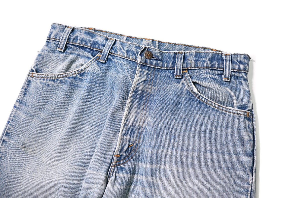 画像2: 81' Used Levi's 646 Denim Pants Cut Off made in USA リーバイス (2)