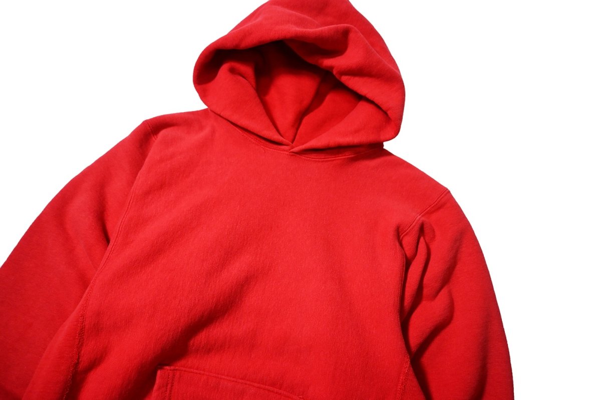 画像2: 90s Used Champion × Lands' End Reverse Weave Sweat Hoodie Red made in USA (2)