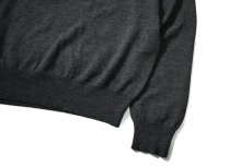 画像3: 90-00s Used Polo Ralph Lauren High Gauge Merino Wool Sweater Charcoal (3)