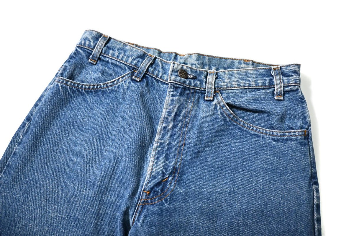 画像2: 83' Used Levi's 646 Denim Pants Cut Off made in USA リーバイス (2)