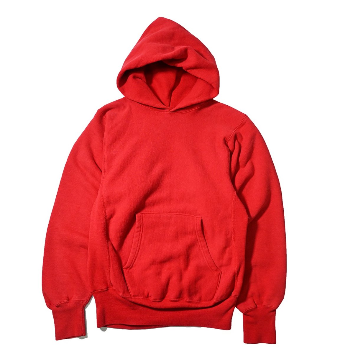 画像1: 90s Used Champion × Lands' End Reverse Weave Sweat Hoodie Red made in USA (1)