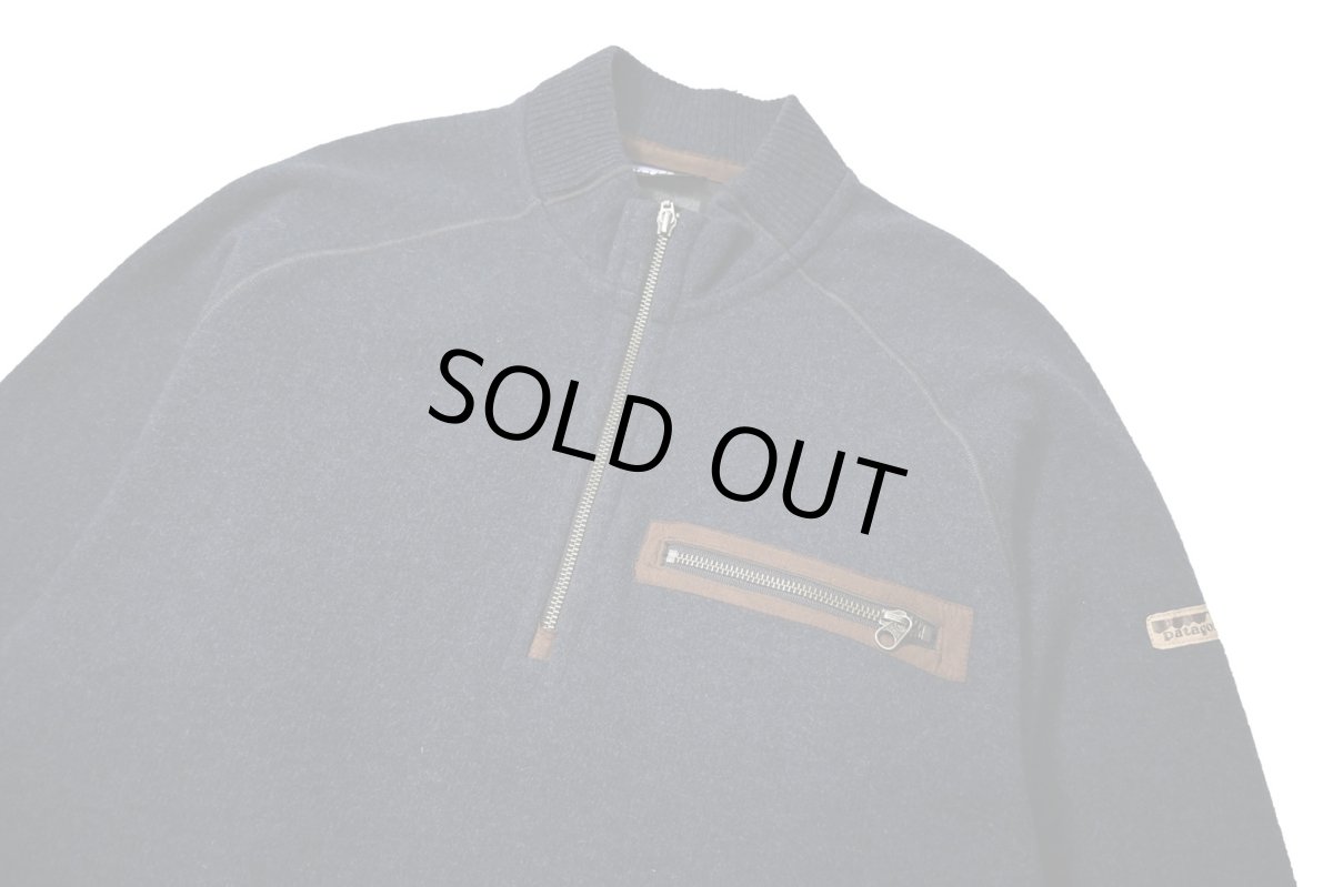 画像2: 02' Used patagonia Comfort Wool Zip-T made in USA パタゴニア (2)