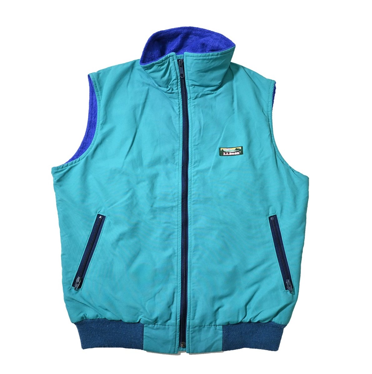 画像1: 80-90s Used L.L.Bean Shelled Fleece Vest made in USA (1)