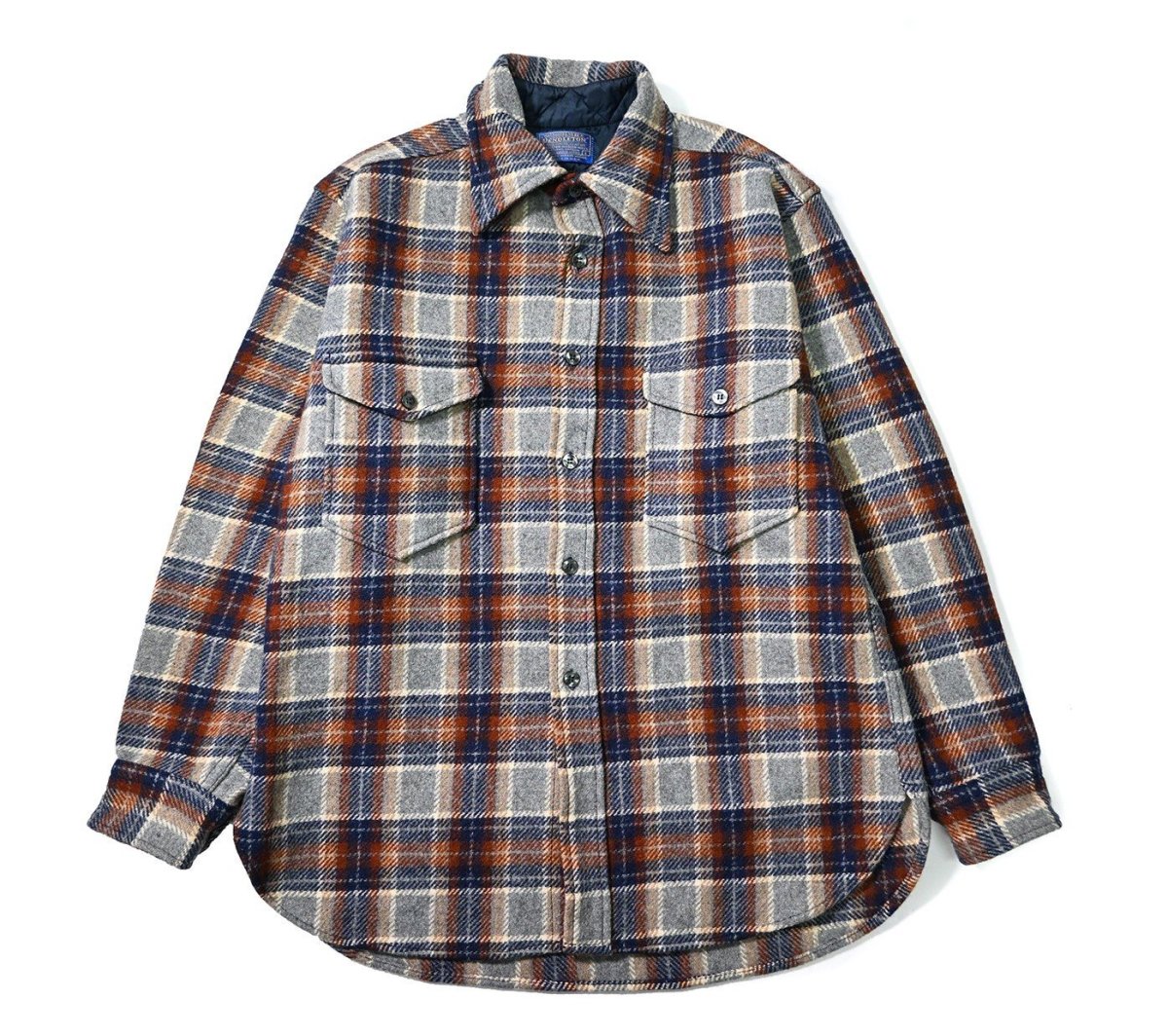 画像1: 70s Used Pendleton Wool Shirt made in USA (1)