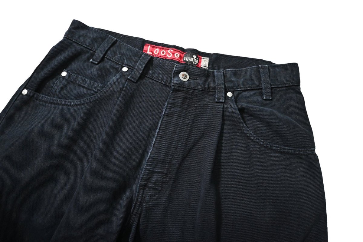 画像2: 96' Used Levi's Silver Tab Loose Denim Pants made in USA リーバイス (2)