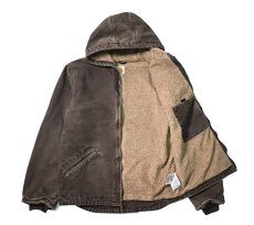 画像5: 14' Used Carhartt Sherpa Lined Sierra Jacket Dark Brown (5)