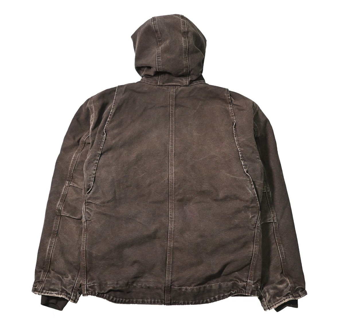 画像2: 14' Used Carhartt Sherpa Lined Sierra Jacket Dark Brown (2)