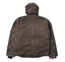 画像2: 14' Used Carhartt Sherpa Lined Sierra Jacket Dark Brown (2)