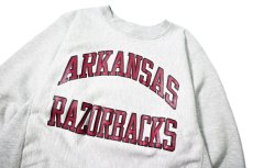 画像2: 80s Used Champion Reverse Weave Sweat Shirt "Arkansas Razorbacks" made in USA (2)