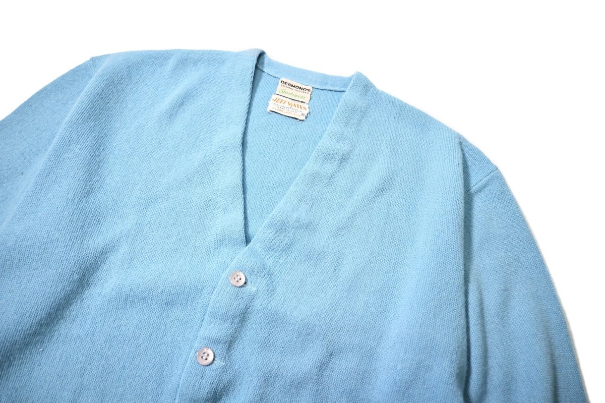 画像2: 60s Used Jeff Mates Acrylic Knit Cardigan made in USA (2)