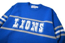 画像3: 90s Used Cliff Engle NFL Knit Sweater "Detroit Lions" made in USA (3)