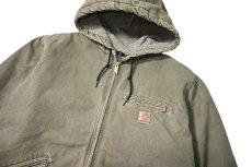 画像3: 07' Used Carhartt Sherpa Lined Sierra Jacket Olive (3)