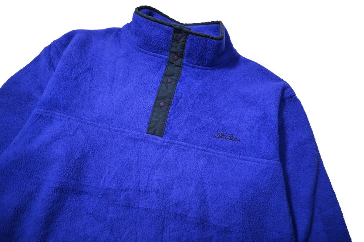 画像2: 80-90s Used L.L.Bean Fleece Pullover made in USA (2)