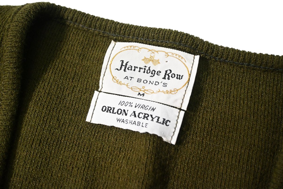 画像4: 60s Used Harridge Row Acrylic Knit Cardigan (4)