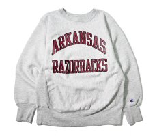 画像1: 80s Used Champion Reverse Weave Sweat Shirt "Arkansas Razorbacks" made in USA (1)