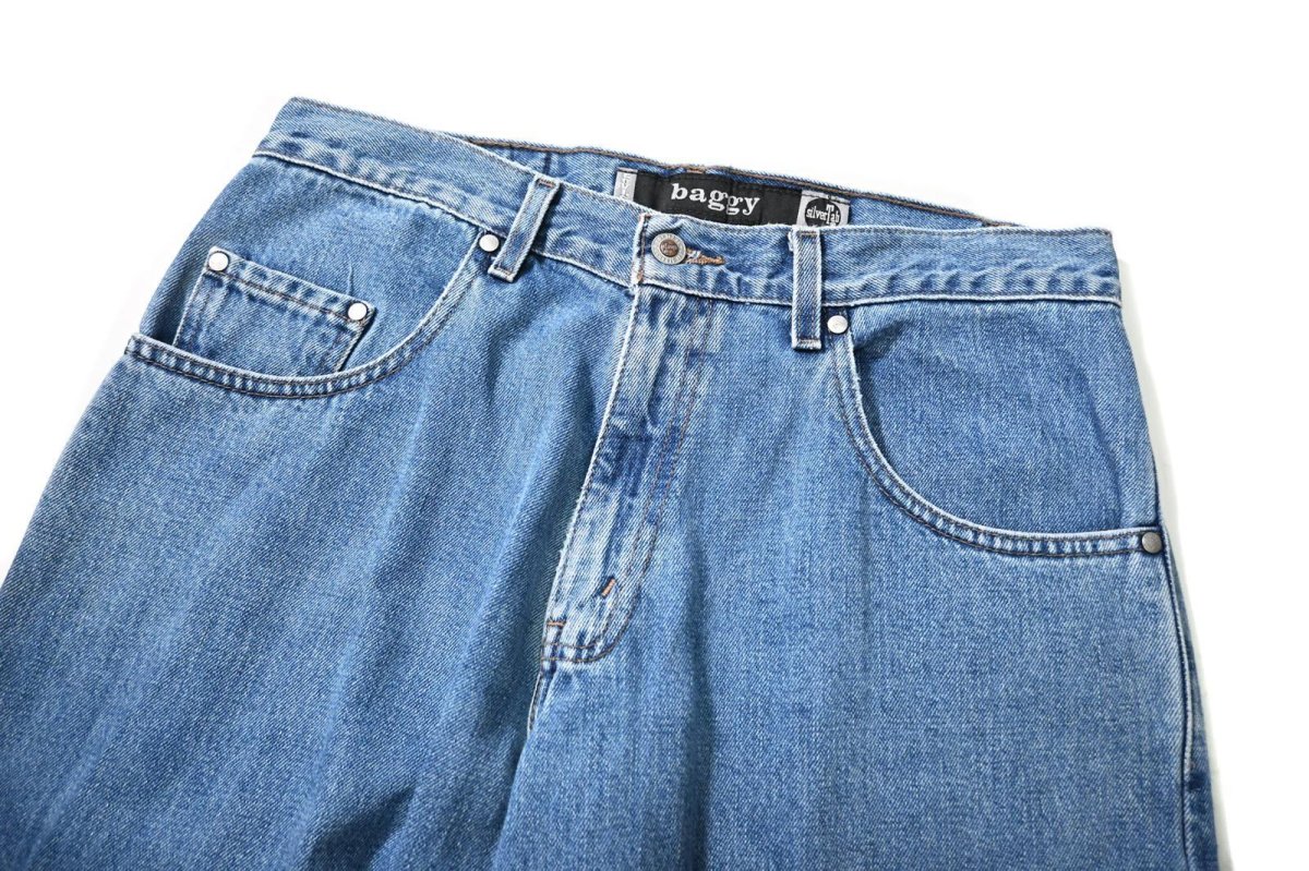 画像2: 00' Used Levi's Silver Tab Baggy Denim Pants リーバイス (2)
