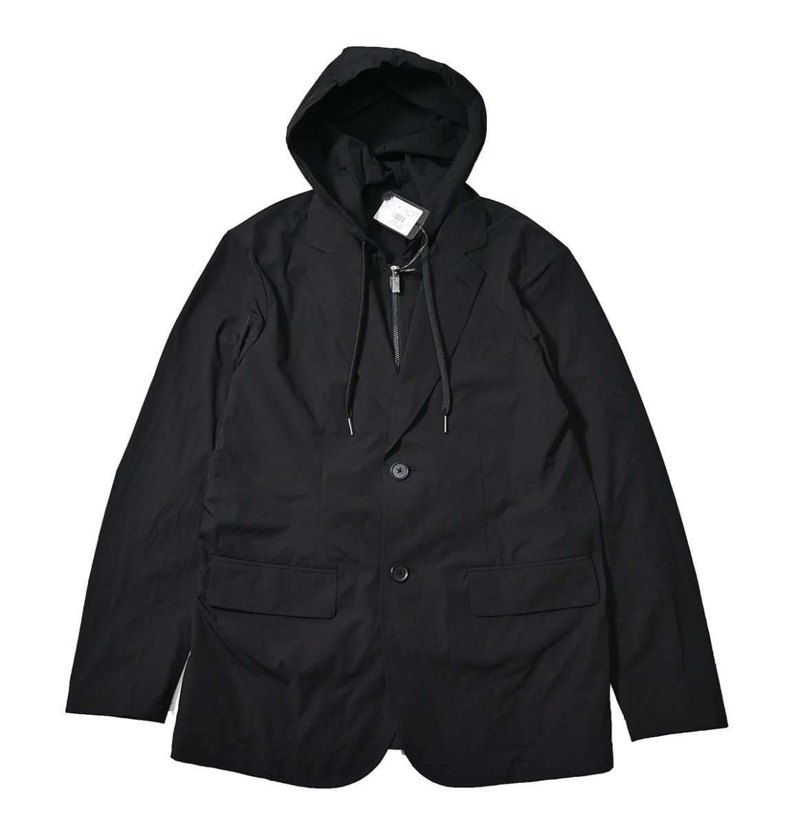 画像1: ARMANI EXCHANGE Hooded Tailored Jacket Black (1)