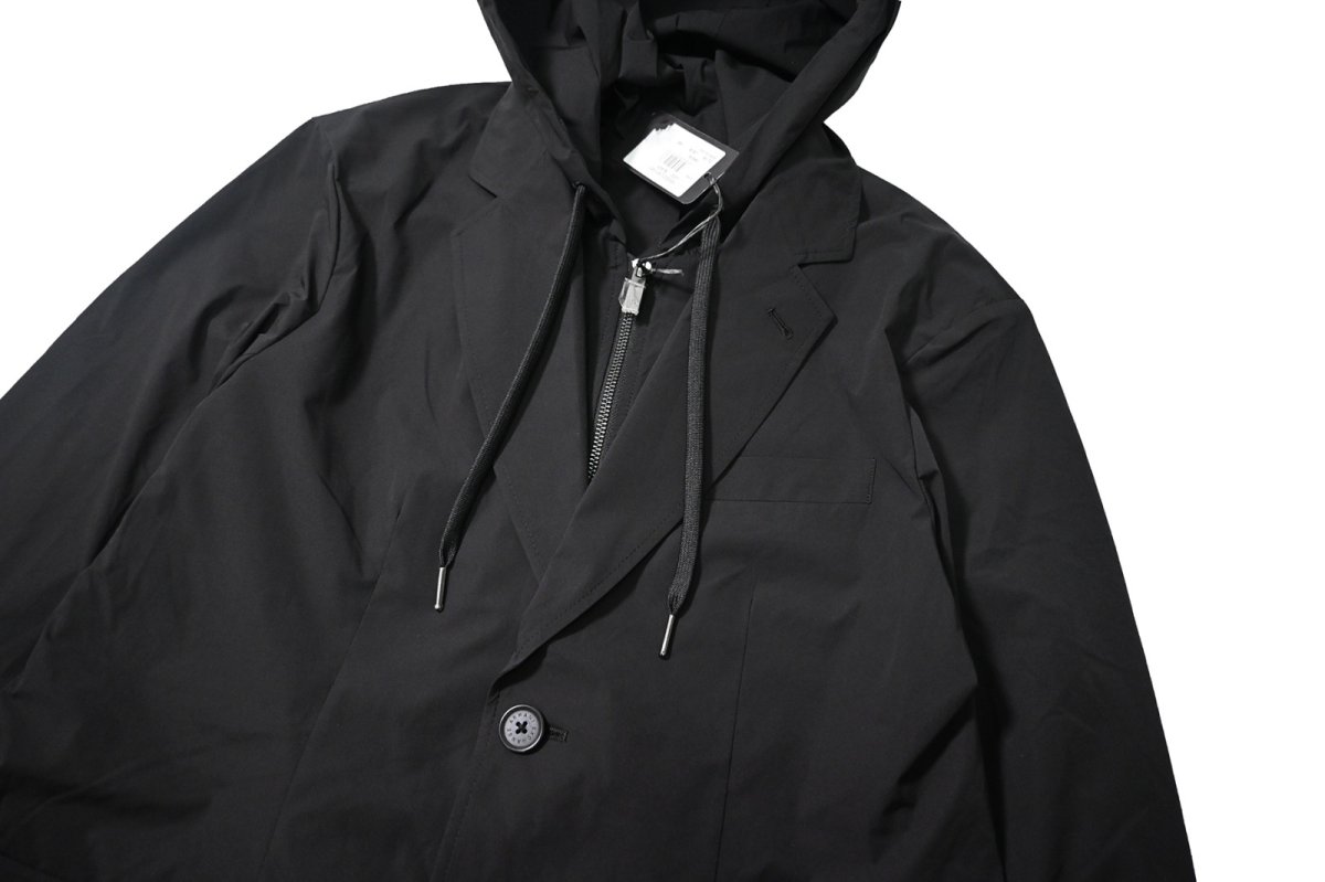 画像2: ARMANI EXCHANGE Hooded Tailored Jacket Black (2)