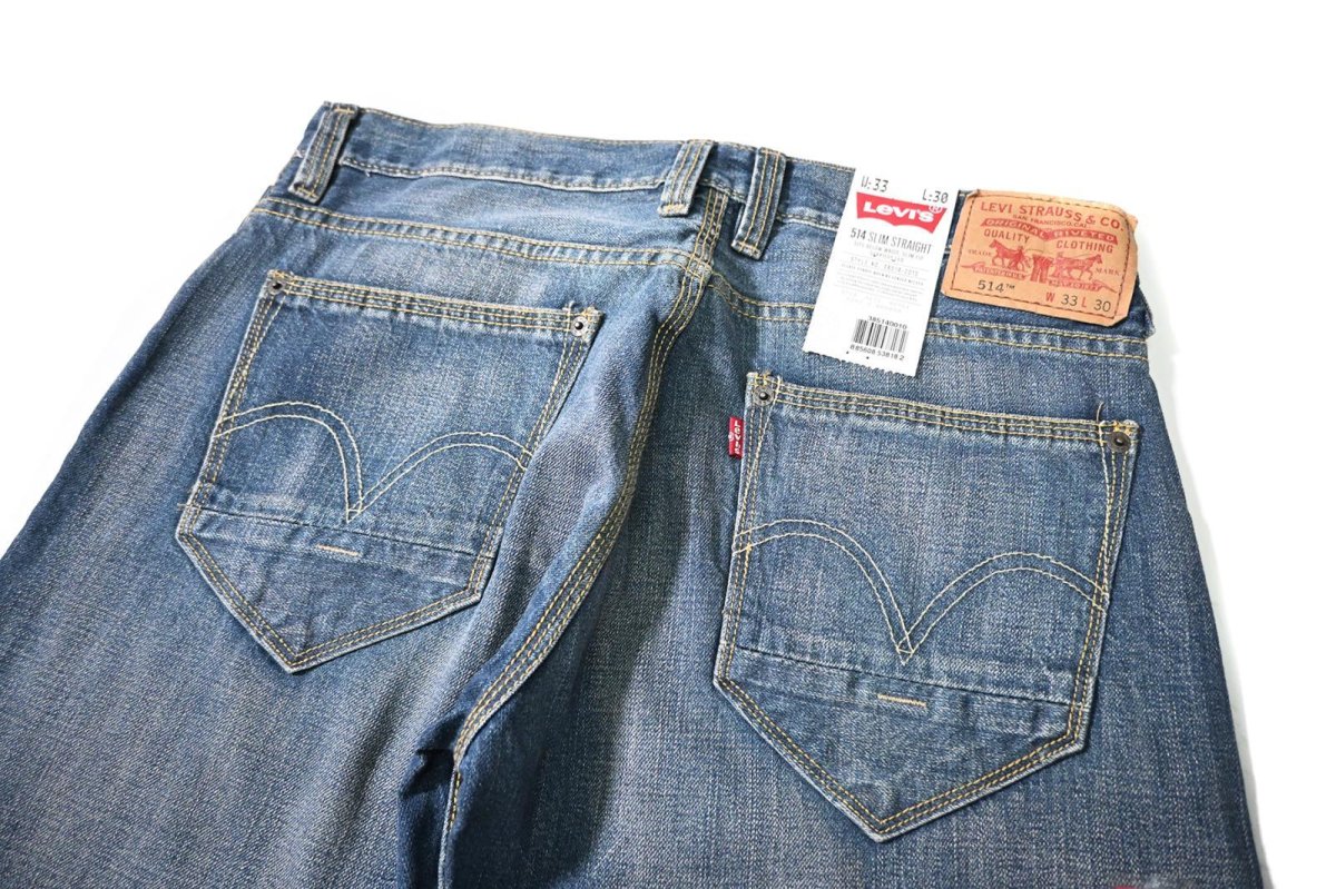 画像5: 00s Deadstock Levi's 514 Denim Pants Slim Straight #0006 リーバイス (5)