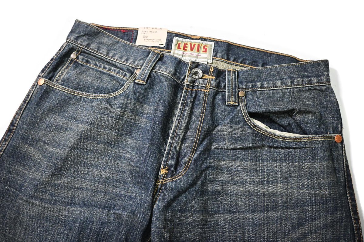 画像3: 00s Deadstock Levi's 514 Denim Pants Slim Straight #0010 リーバイス (3)