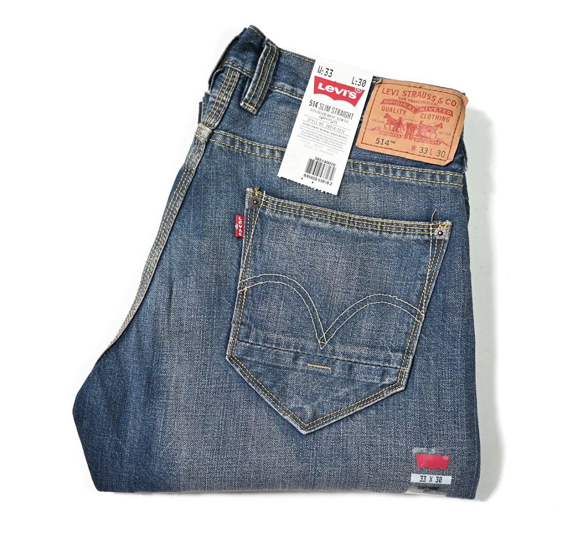 画像1: 00s Deadstock Levi's 514 Denim Pants Slim Straight #0006 リーバイス (1)