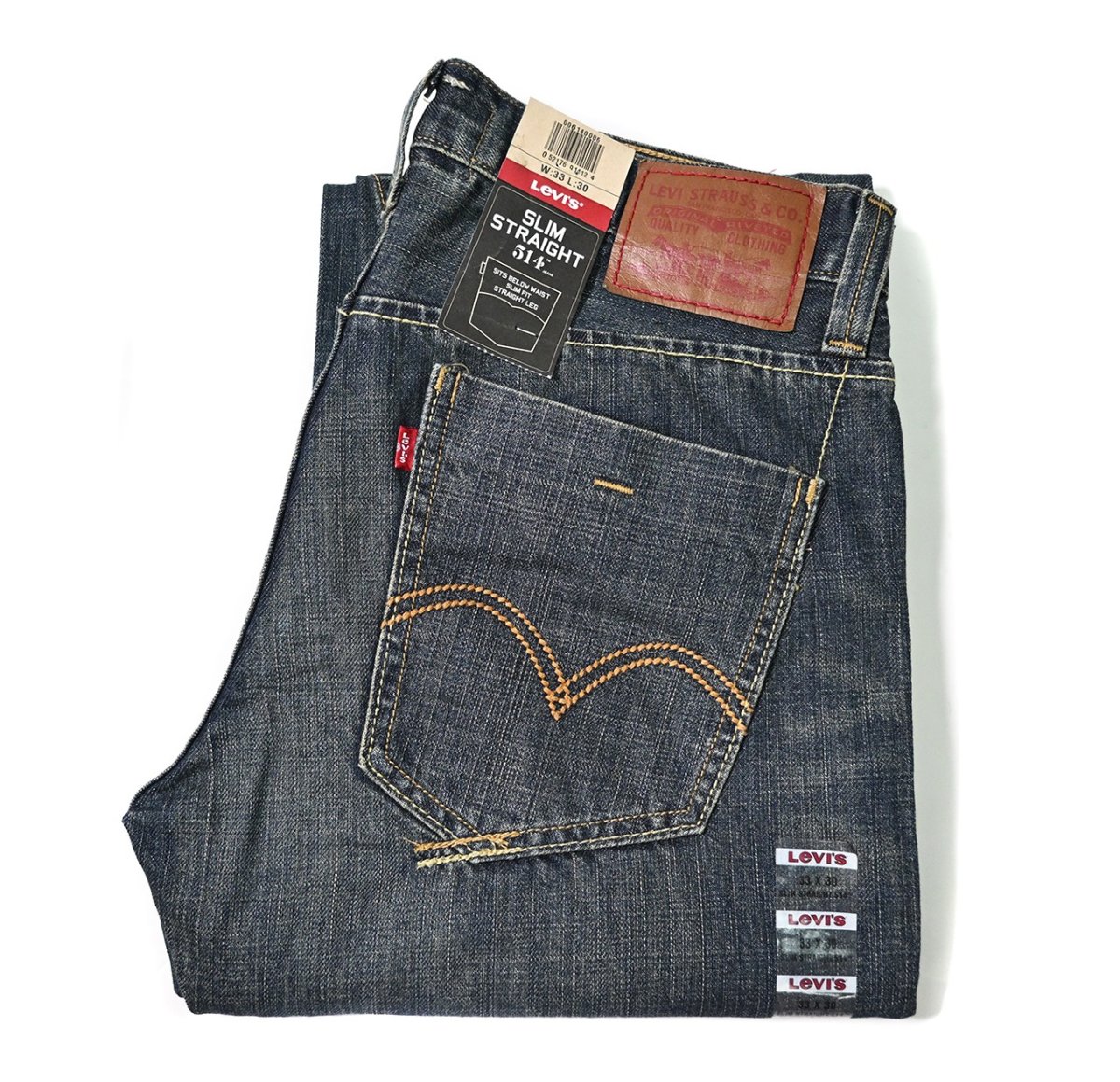 画像1: 00s Deadstock Levi's 514 Denim Pants Slim Straight #0010 リーバイス (1)