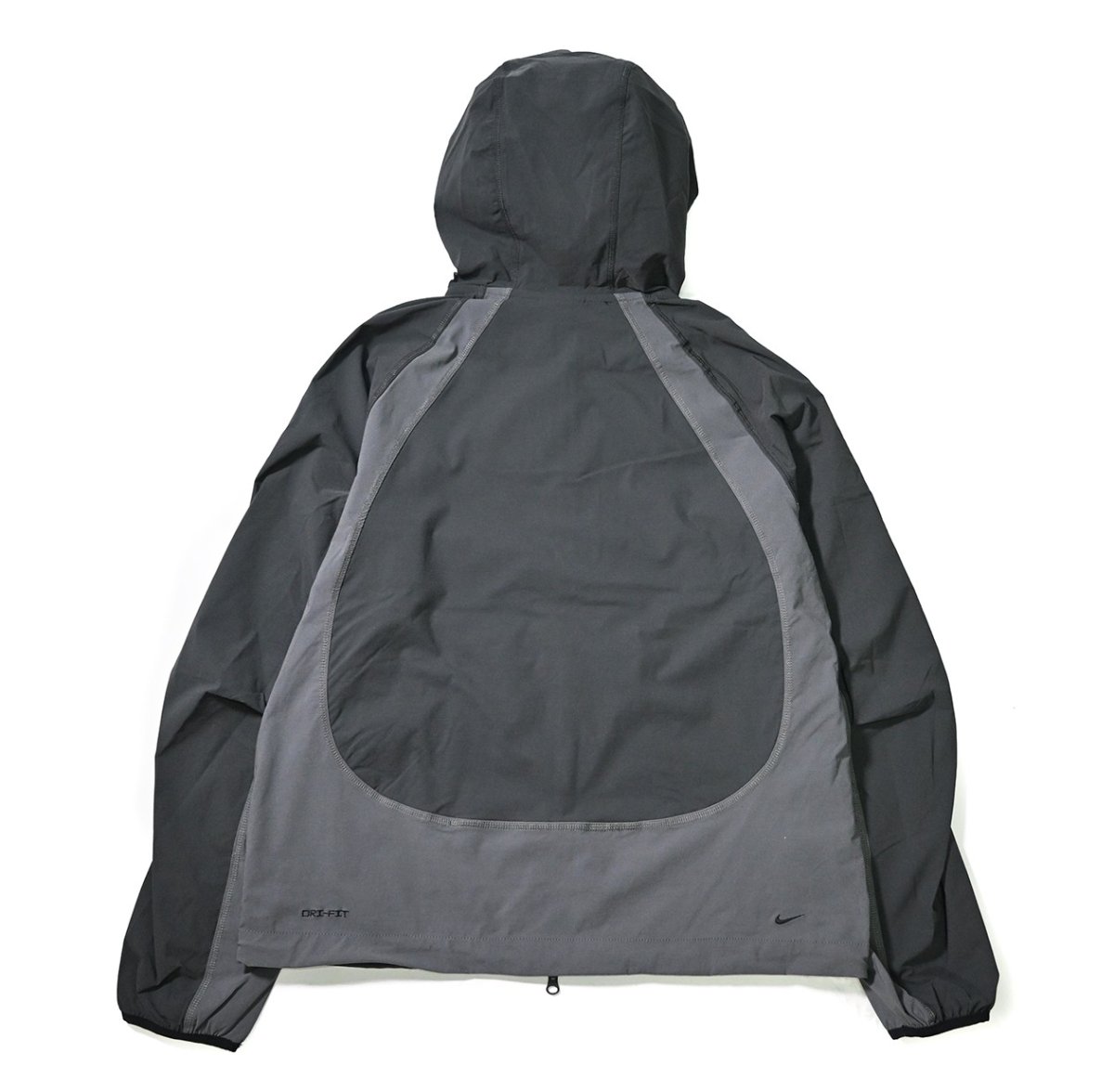 画像2: Nike Tech Woven Color-Block  Windrunner Jacket Anthracite/Iron Grey/Black (2)