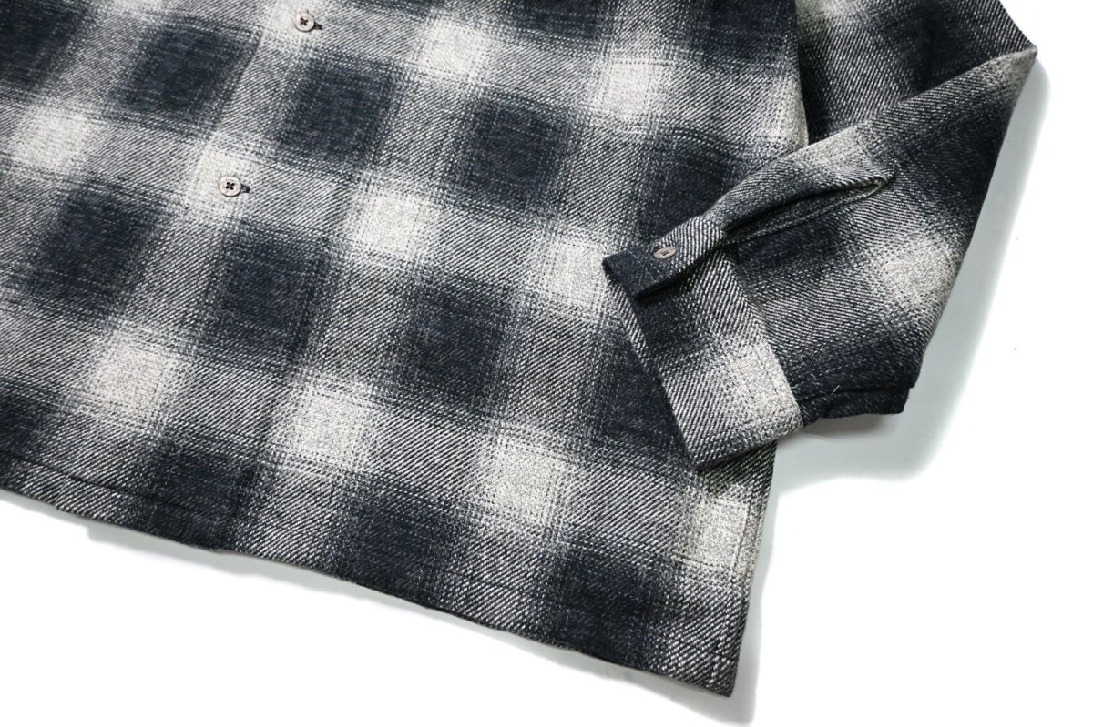 画像4: DAMAGE DONE Ombre Check Heavy Flannel Shirt (4)
