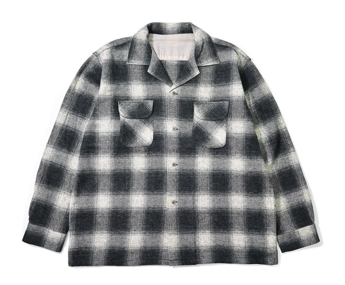 画像1: DAMAGE DONE Ombre Check Heavy Flannel Shirt (1)