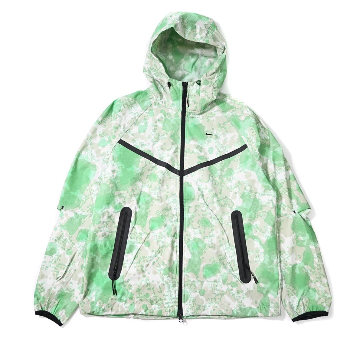 画像1: Nike Tech Woven Camo Windrunner Jacket Green Camo (1)