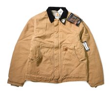 画像1: 07' Deadstock Carhartt Sherpa Lined Dearborn Jacket Camel (1)
