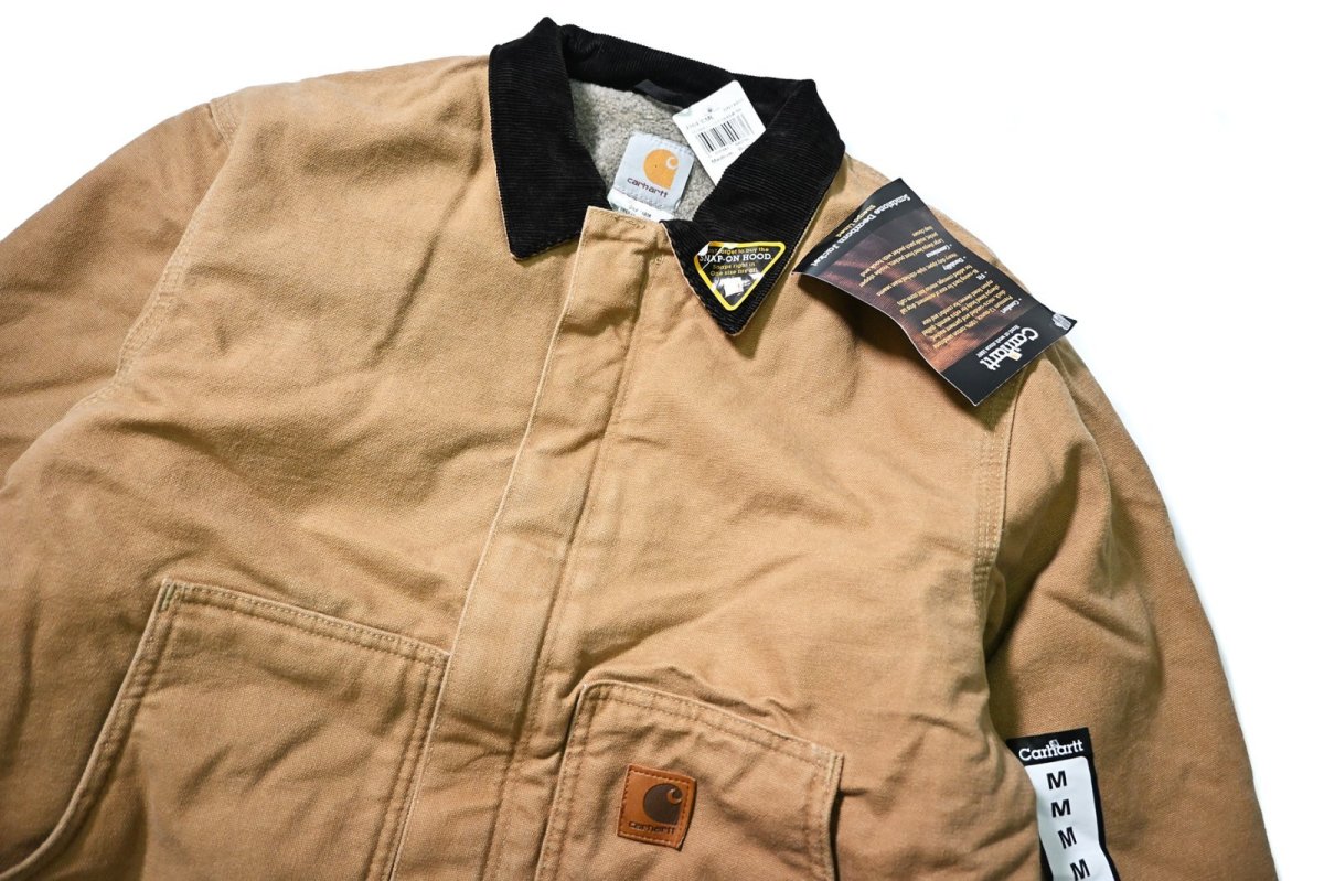 画像3: 07' Deadstock Carhartt Sherpa Lined Dearborn Jacket Camel (3)