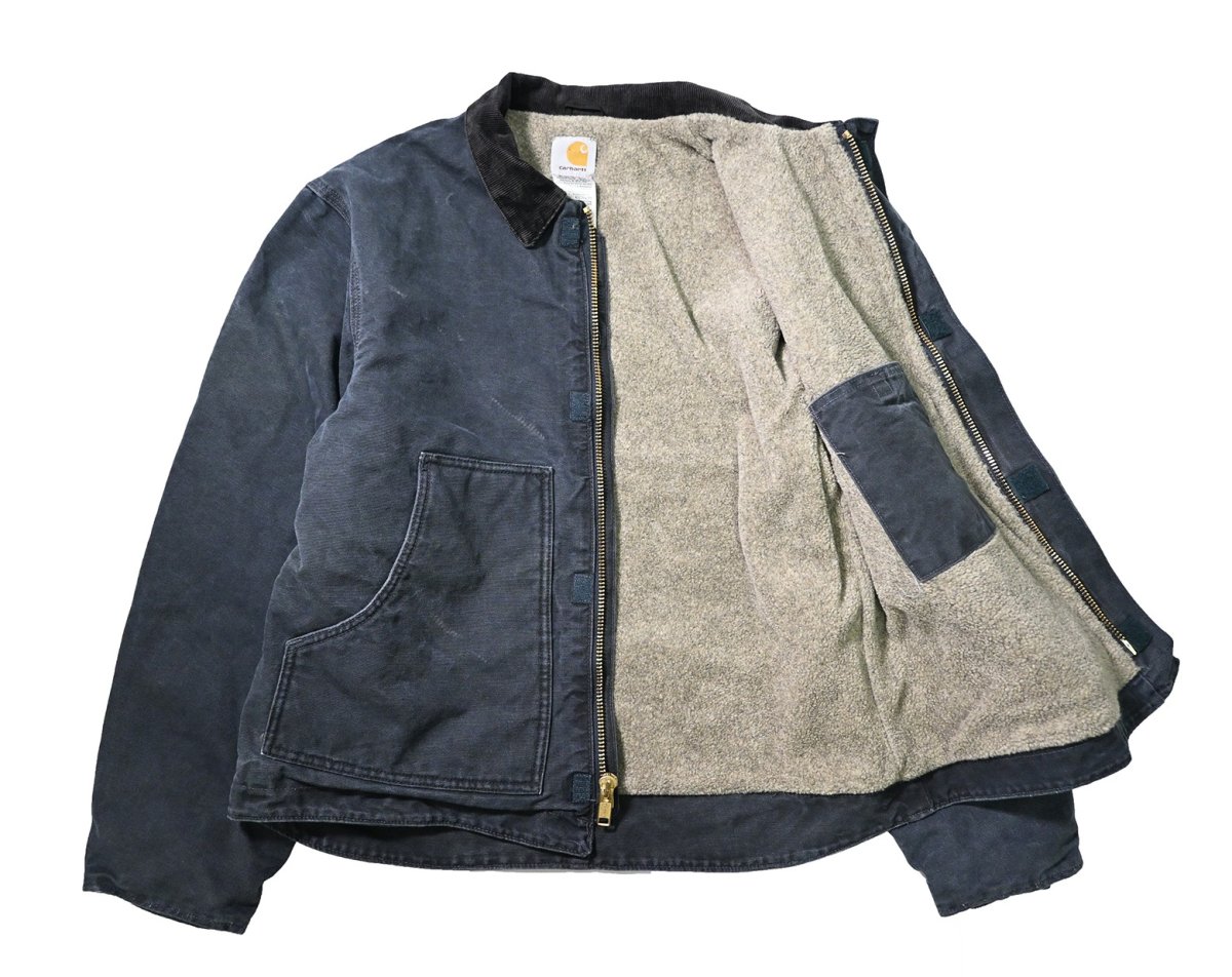 画像5: 07' Used Carhartt Sherpa Lined Dearborn Jacket Petrol (5)