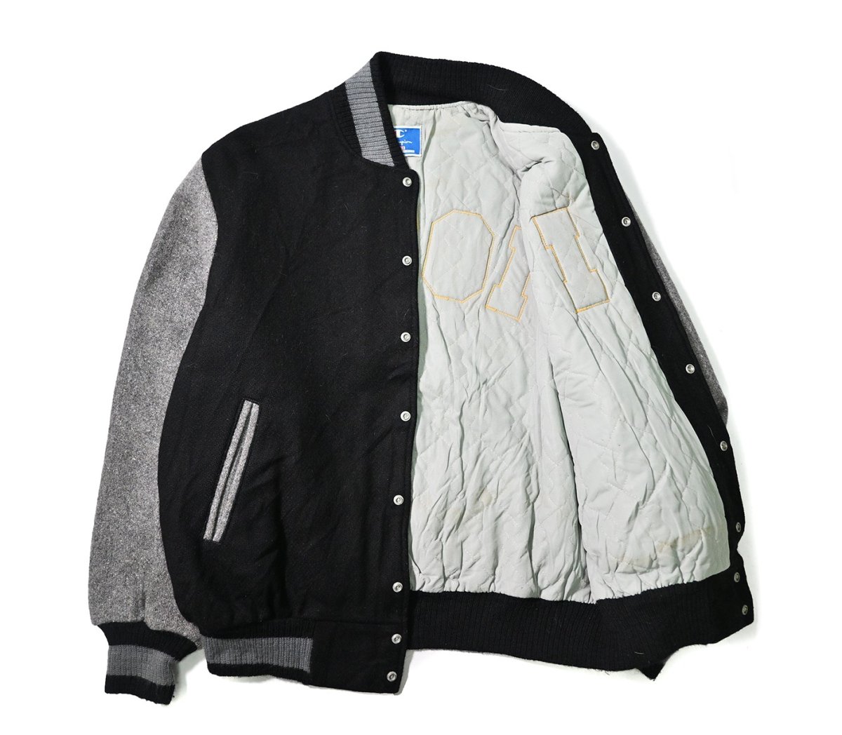 画像5: 80-90s Used Champion Melton Varsity Jacket made in USA (5)