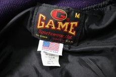 画像7: 00s Deadstock Game Sportswear Melton/Leather Varsity Jacket made in USA (7)