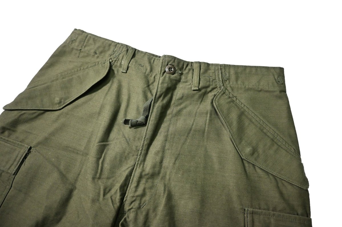 画像2: 70s Used Us Army M-65 Field Pants Olive (2)