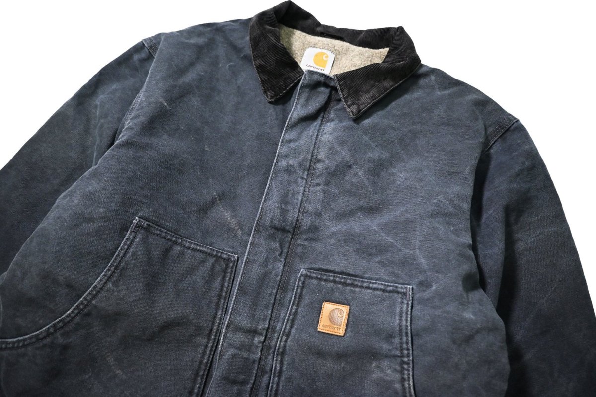 画像3: 07' Used Carhartt Sherpa Lined Dearborn Jacket Petrol (3)