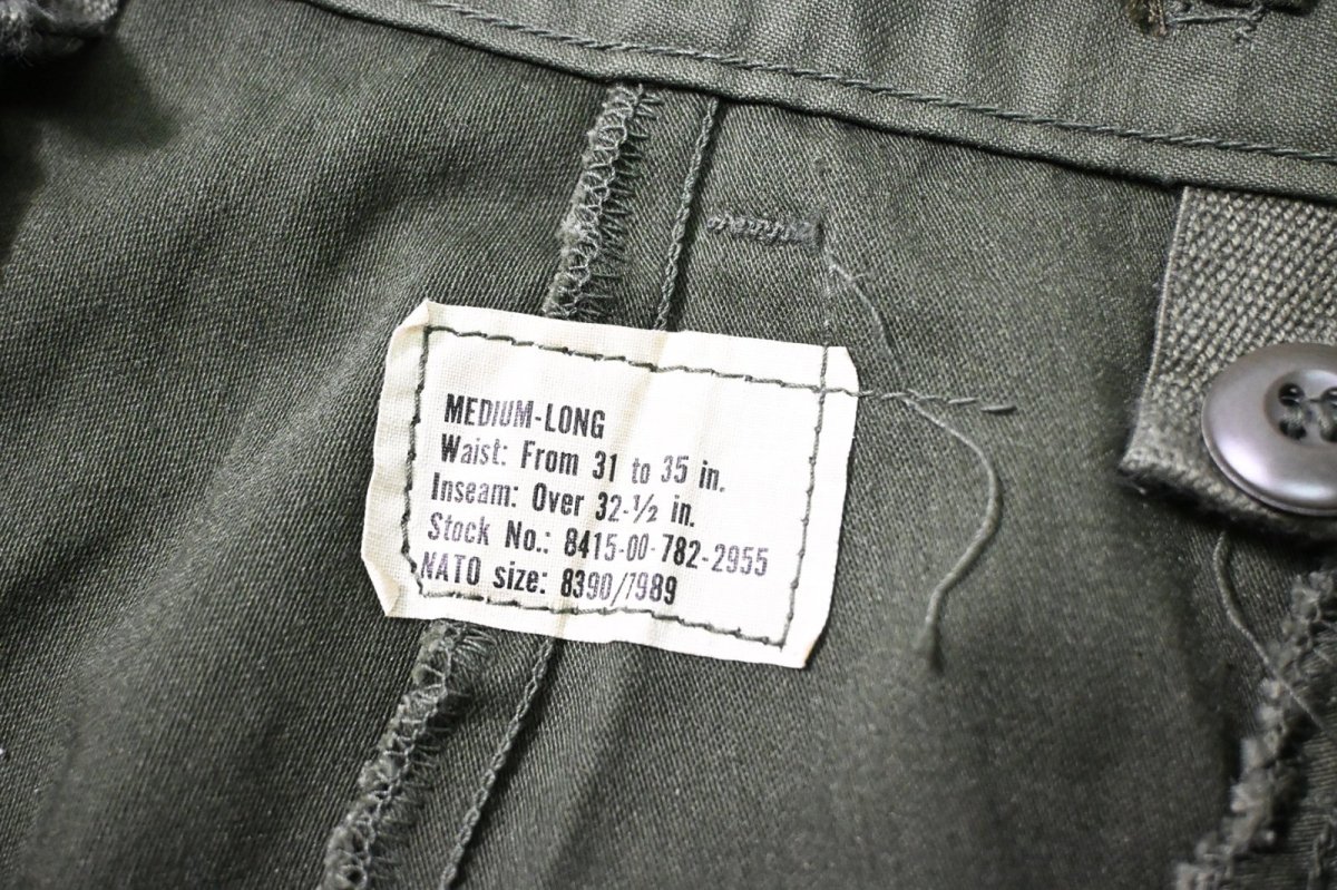 画像6: 70s Used Us Army M-65 Field Pants Olive (6)