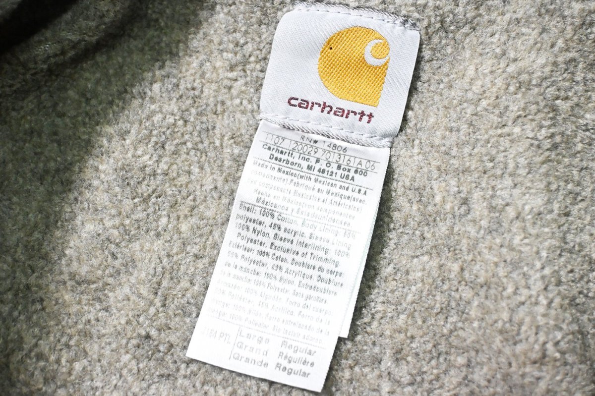 画像6: 07' Used Carhartt Sherpa Lined Dearborn Jacket Petrol (6)