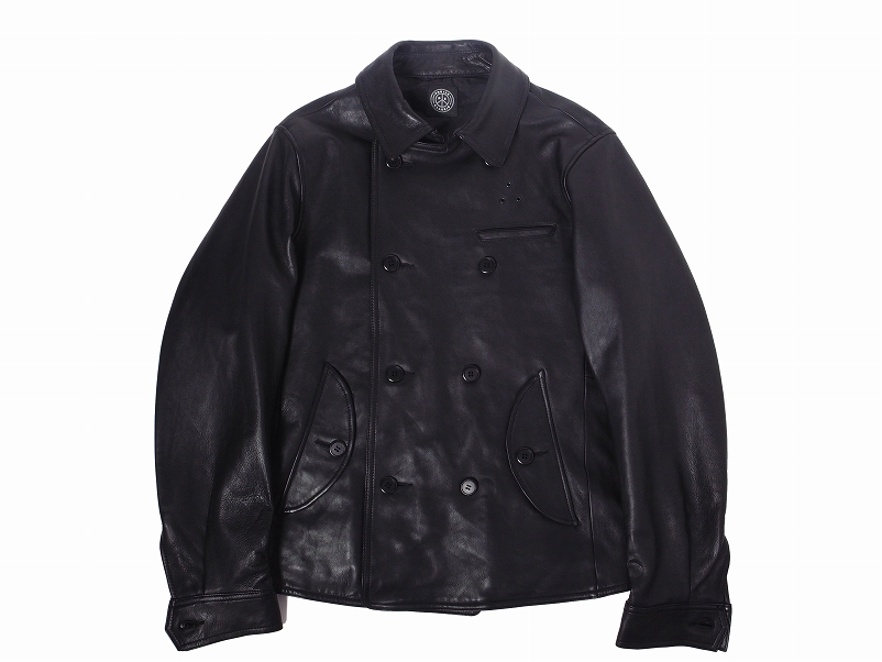 {PORTER CLASSIC SHEEP LEATHER DOUBLE JACKET BLACK ポータークラシック シープレザー ダブル