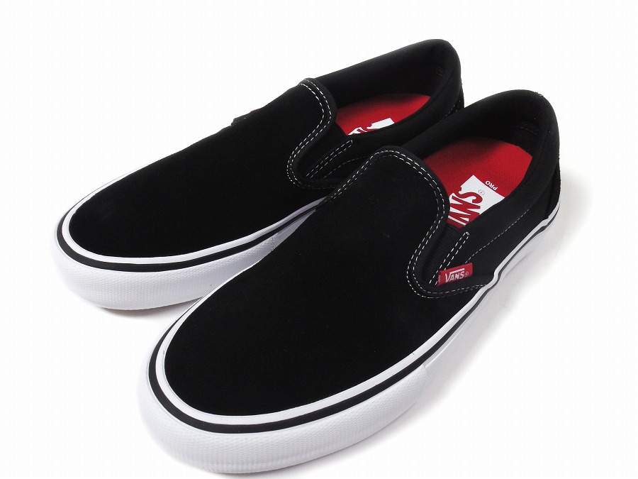 Vans Slip On Pro Blackバンズ スリッポン プロ ブラックスウェード