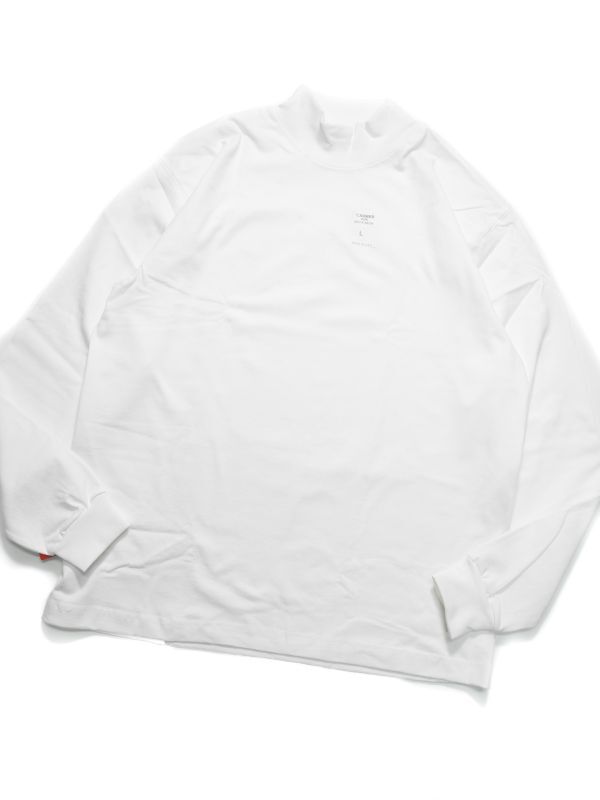 画像1: CAMBER #306 Mock Neck Shirt White キャンバー (1)
