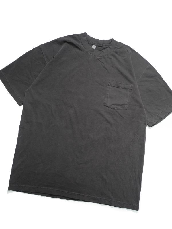 Los Angeles Apparel Garment Dye 6.5oz S/S Pocket Tee Vintage Black ロサンゼルス アパレル