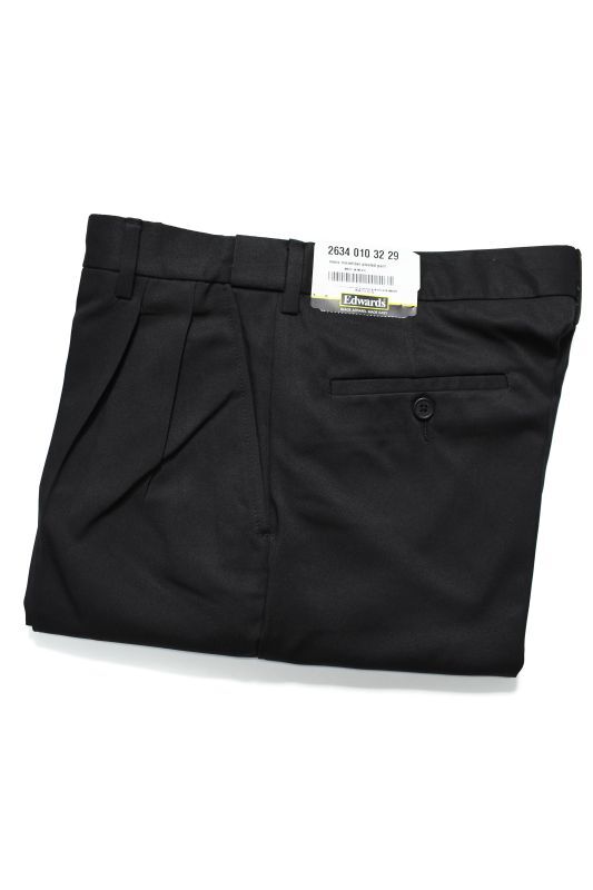 画像1: Edwards Microfiber Dress Pants Black (1)