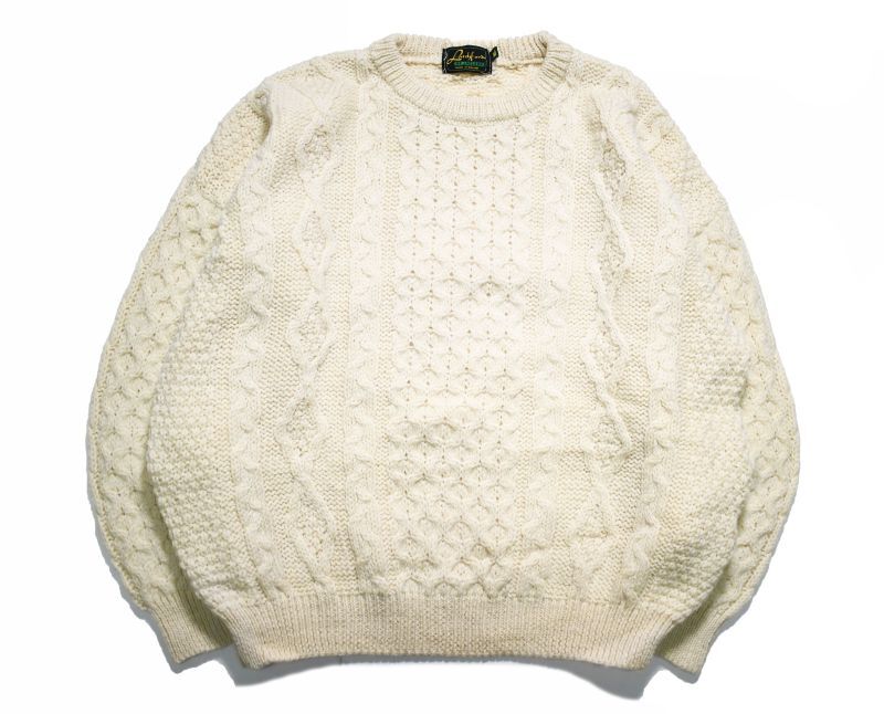 画像1: Used Aran Knit Sweater アランセーター (1)