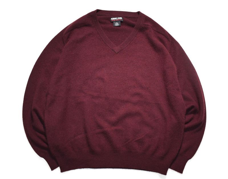 画像1: Used Cashmere V-Neck Sweater (1)