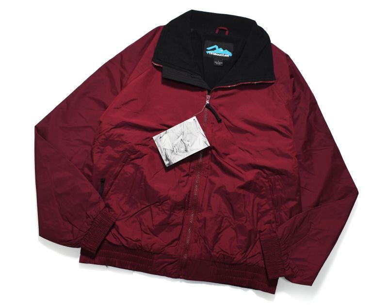 画像1: Deadstock Tri Mountain Volunteer Shelled Fleece jacket Maroon/Black (1)