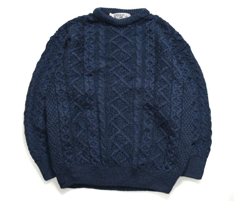 画像1: Used Fisherman Knit Sweater (1)